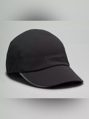 Lululemon NWT Fast & Free Run Hat Black WovenAir Running Cap Size S/M